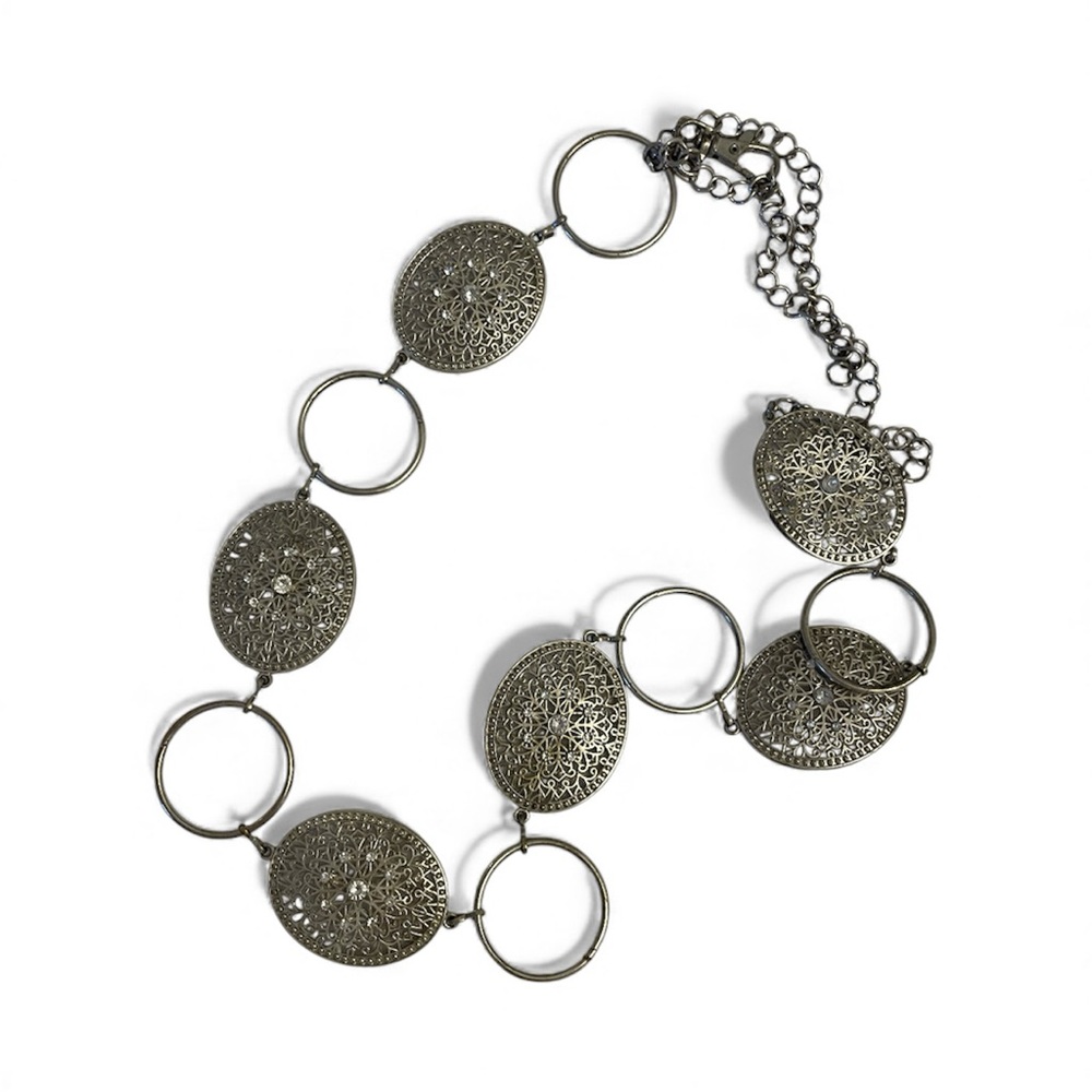 Silver Boho belt, small/medium